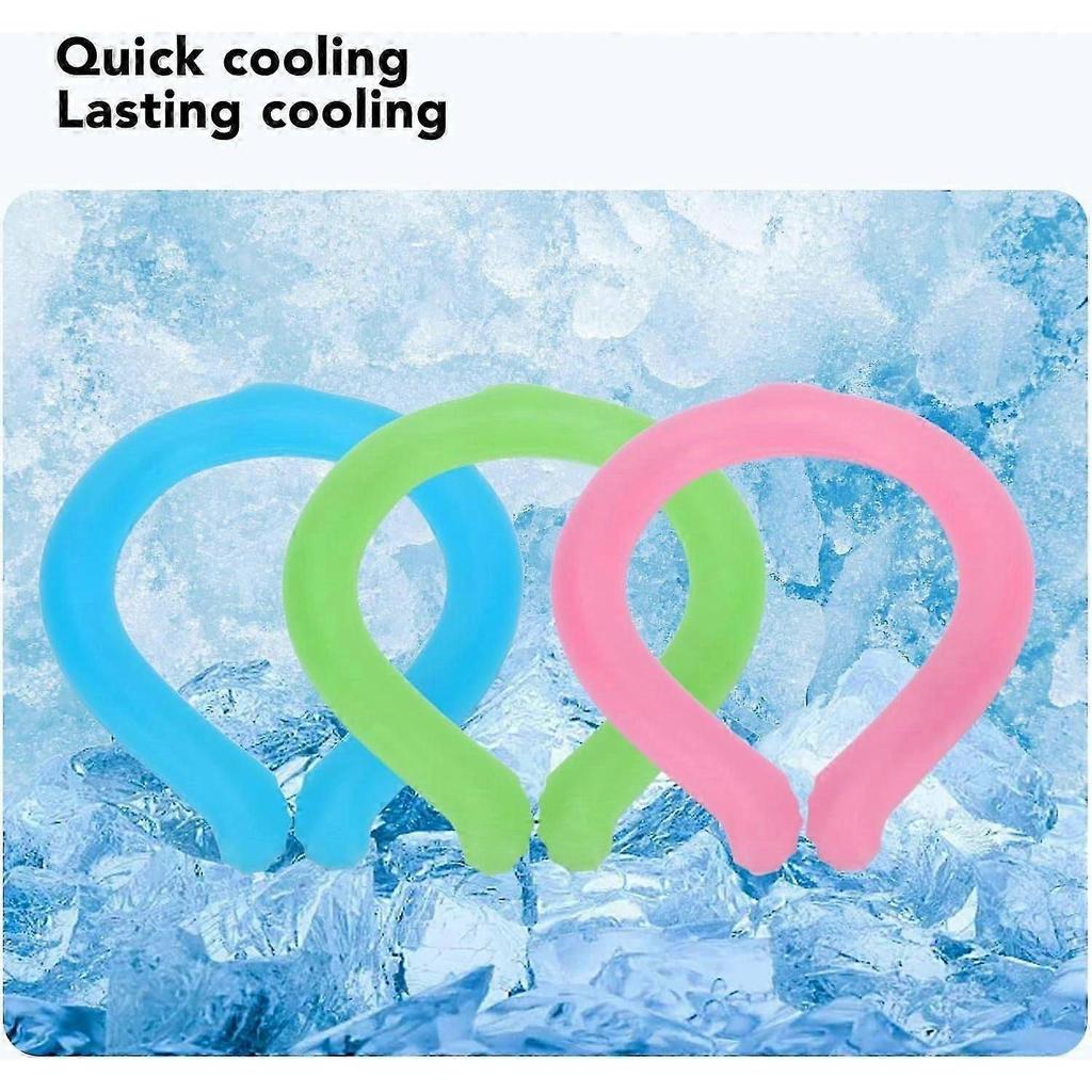 Wearable Neck Cooler, Cool Gel Neck Wrap, Reusable Neck Cooling Ring for Summer Heat