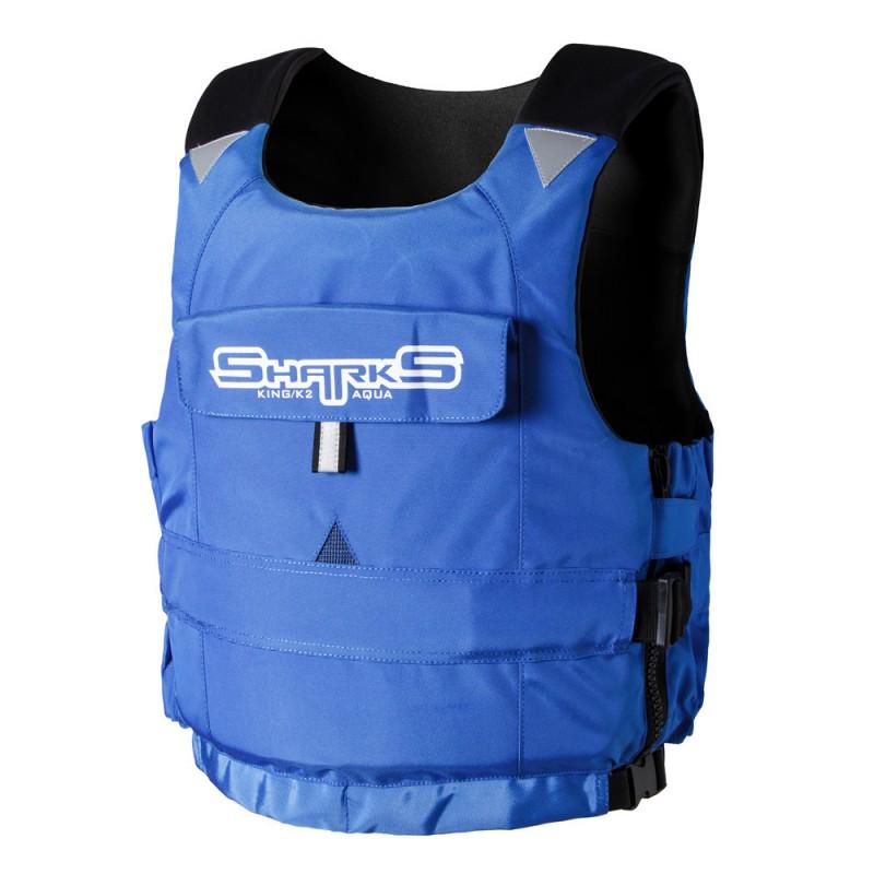 Adult Buoyancy Vest Kayaking Paddleboarding Fishing Boating Travel Safety Gear Small синий