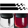 Car Hood Cover Sticker Self-adhesive Detachable Simple Plaid Decals Universal Style Modified