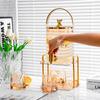 Elegant Glass Cold Water Kettle Set with Faucet - Large Capacity for Homemade Beverages
