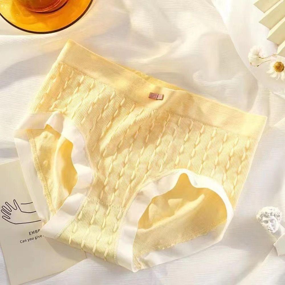 8Pcs Cotton Crotch Bowknot Panties Mid Waist Underwear for Women Breathable Seamless Briefs  Gifts