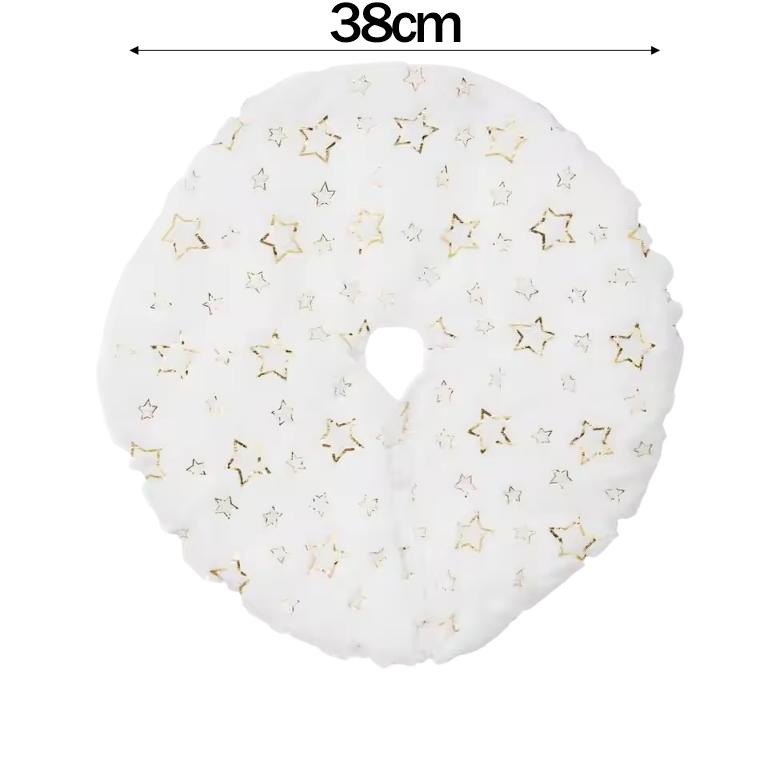 1/5pcs Christmas Tree Skirt White Plush Xmas Tree Bottom Decor Skirt Mat Christmas Decor Carpet DIY Home New Year Decor Supplies