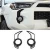 2xCar Fog Light Lamp Decor Cover Trim For 4Runner SR5/ TRD Pro 2014+ Gloss Black