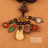 Style Wooden Car Hanging Pendant With Fortune Motifs For Peaceful Road Travel