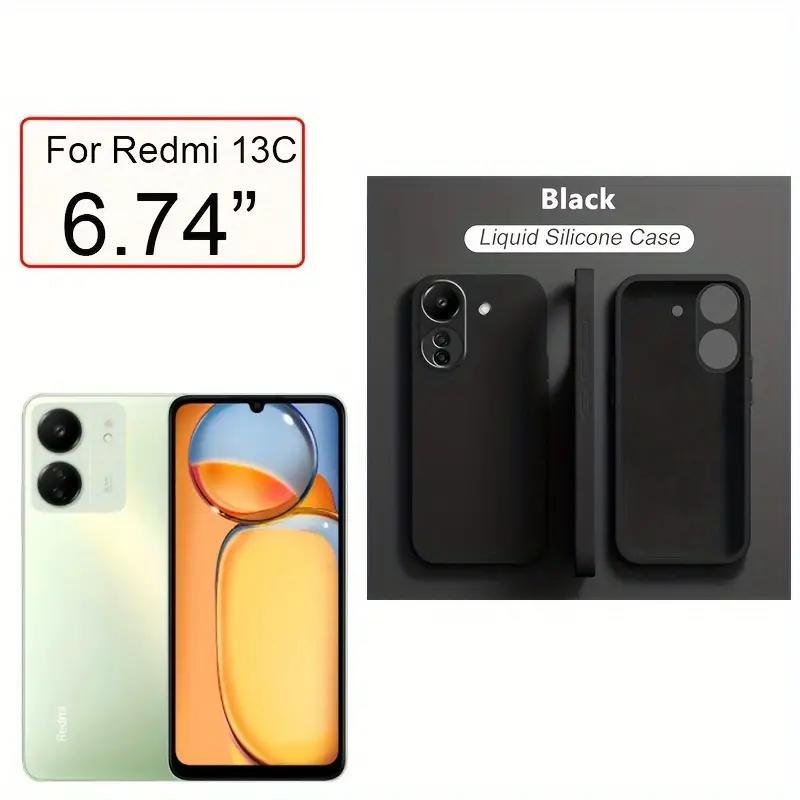 Liquid Silicone Case For Xiaomi Redmi 12 12C 13C Shockproof Case For Redmi Note 12 Pro Plus Note 12S 4G Note 12 5G 4G Note12 Pro+ 5G Phone Cover