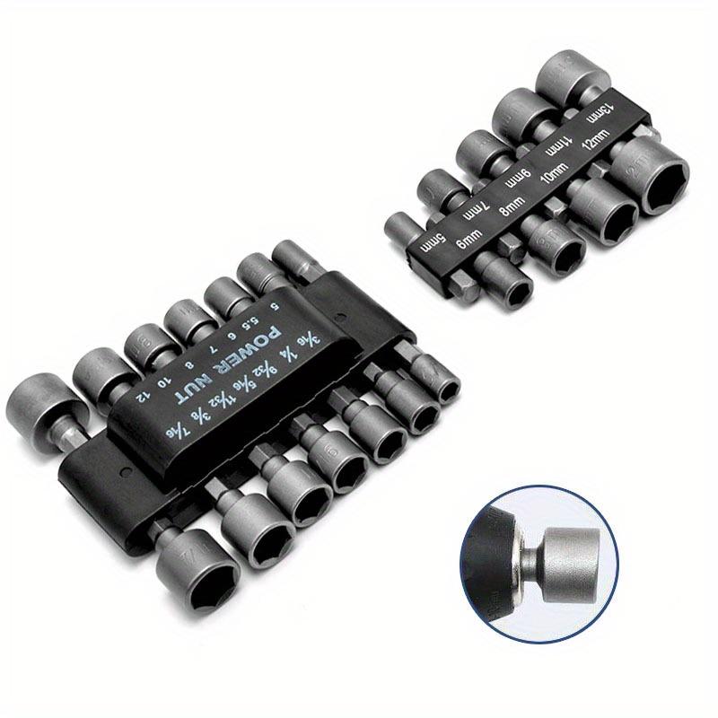 14PCS Hexagon Socket Wrench Screw Socket Wrench Set Electric Handle Tool Adapter