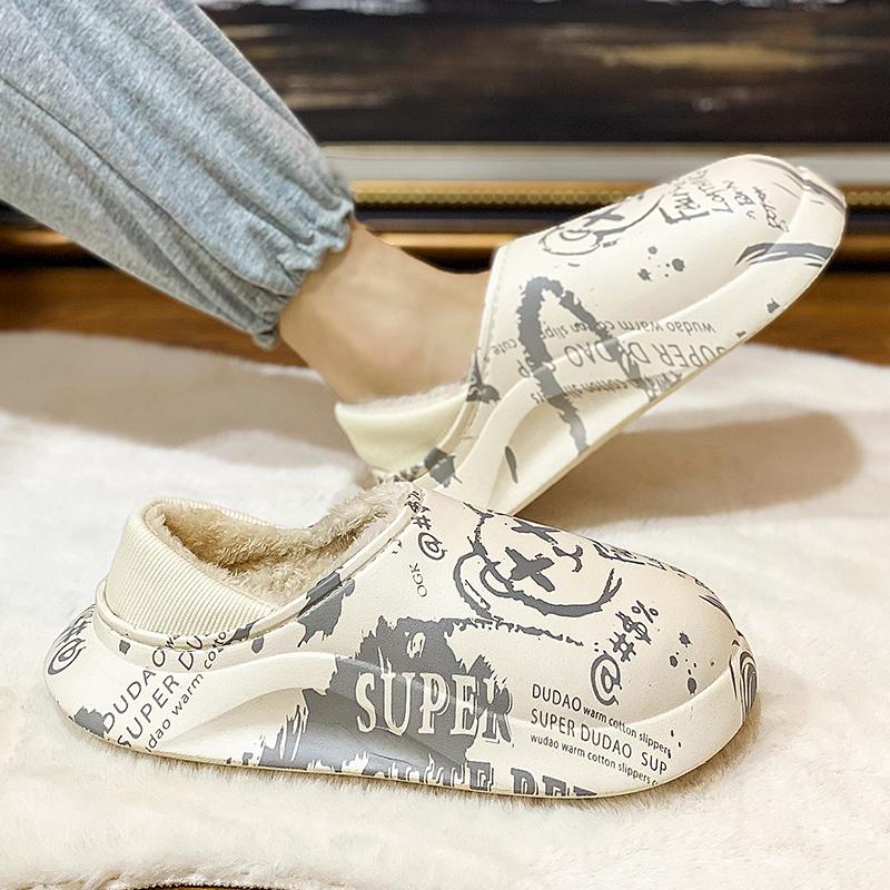 Зимняя пара плюс бархат теплые хлопковые туфли ленивые туфли повседневная мода плюс — фото 7