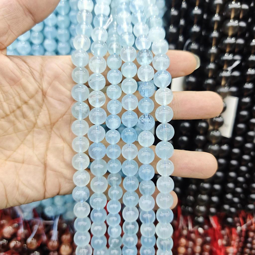 Blue Series Aquamarine & Blue Lace Agate Natural Stone Beads for DIY Jewelry