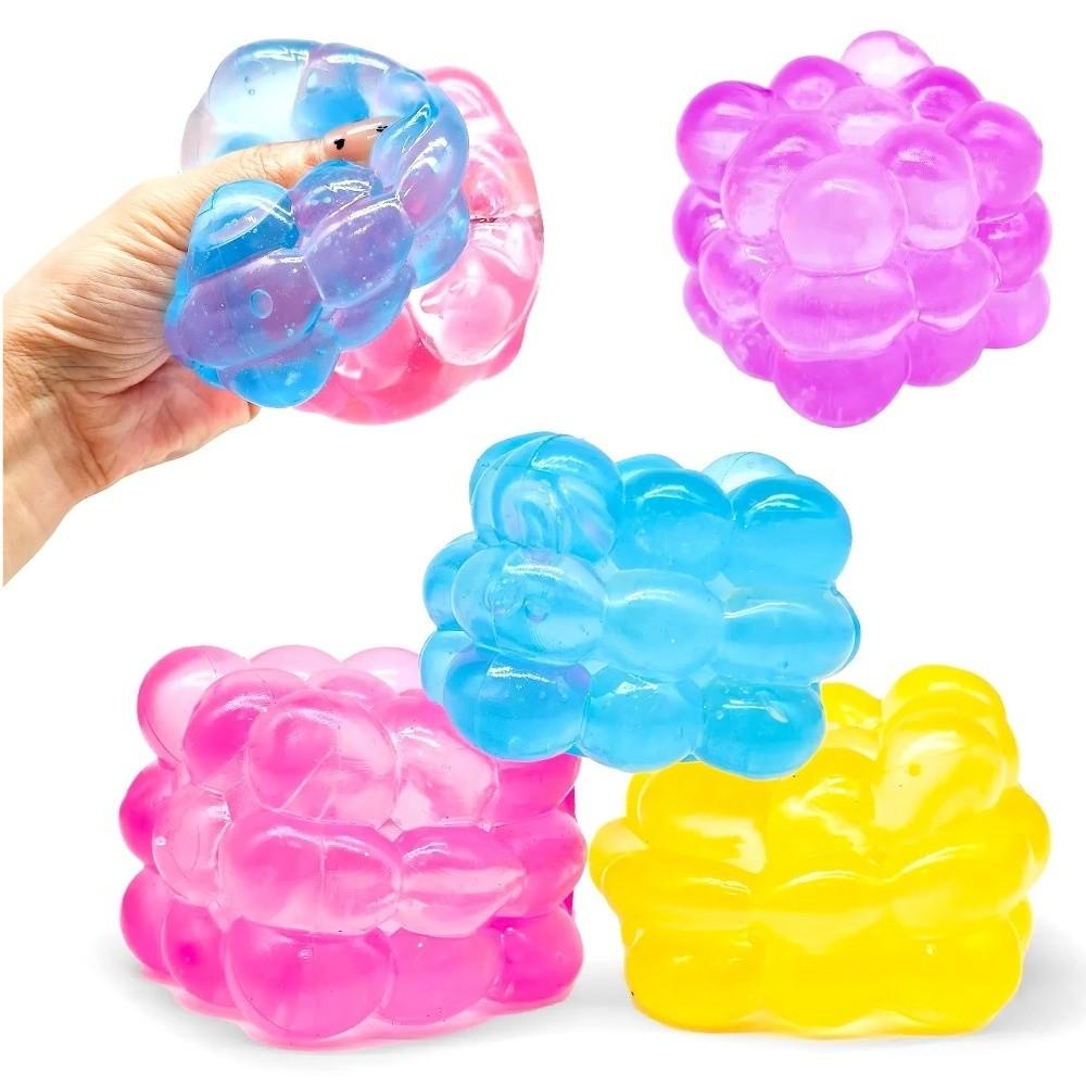 Jelly Glossy Cube Fidget Toy Simulation Cube Cube Squeeze Toy Bubble Cube Desktop Ornament