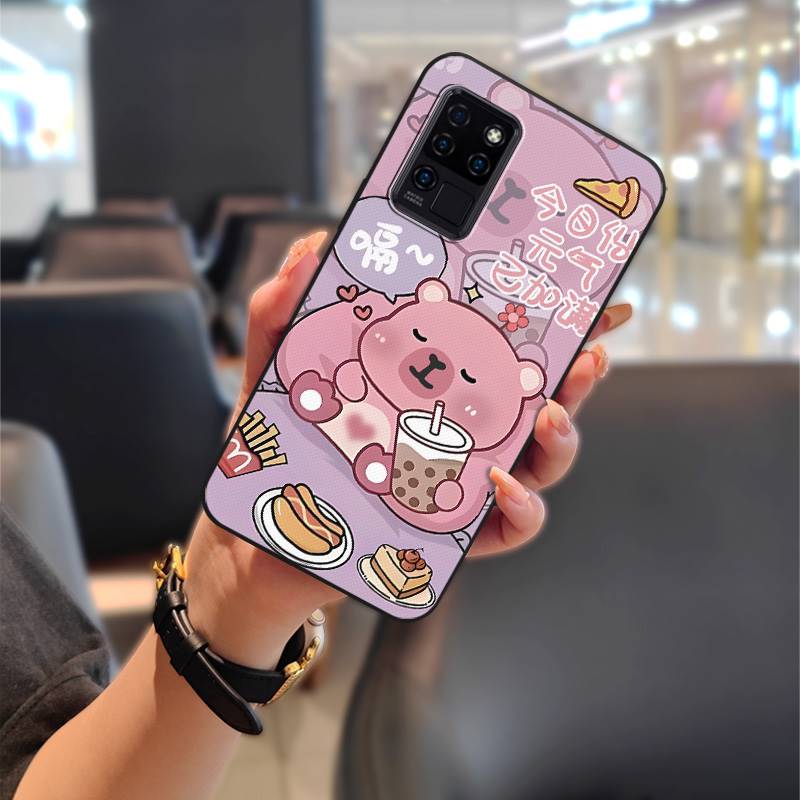 Back Cover Silicone Phone Case For Oukitel C21 Durable Phone Pouch Dirt-resistant Graffiti Full Wrap Cute Anti-dust TPU