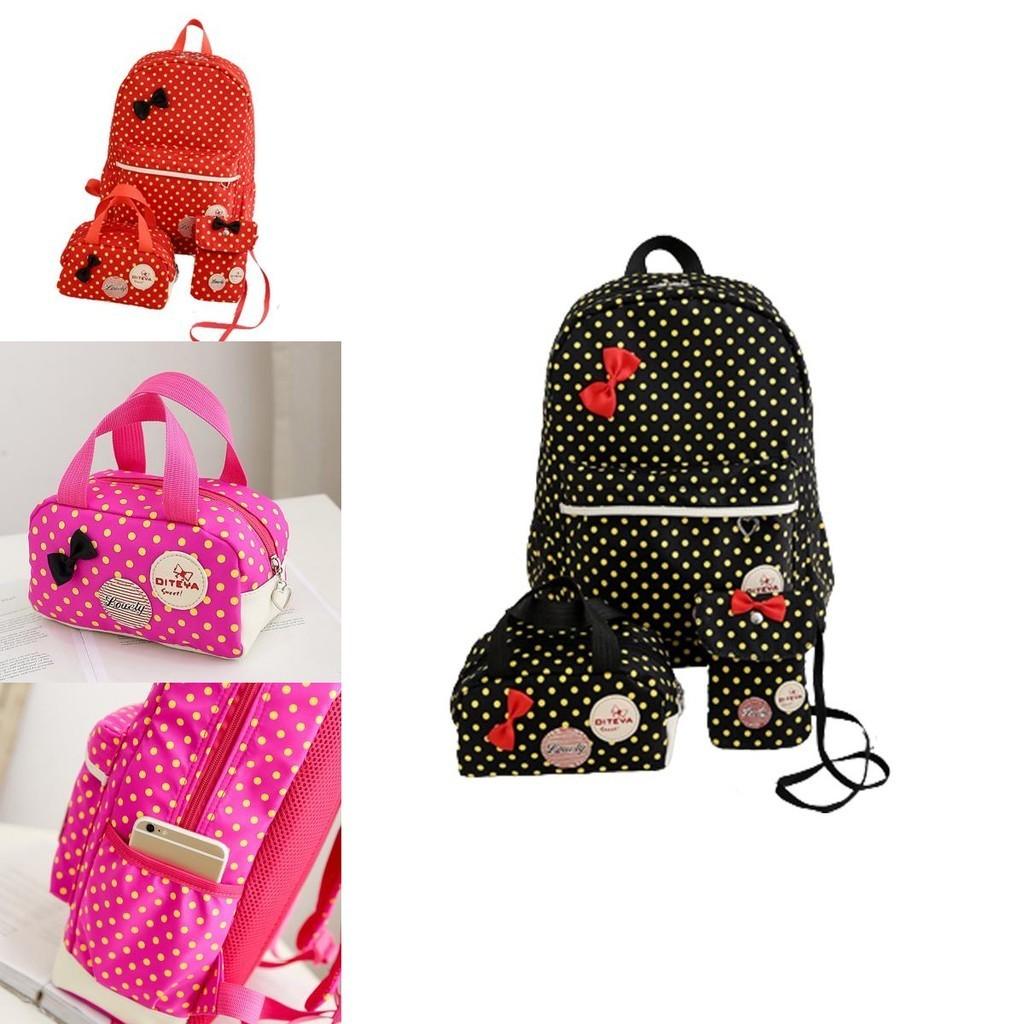 3pcs/set Large Capacity Kids Backpack Schoolbag Lunch Box Wear Resistant And Breathable Suitable For Teens And Students