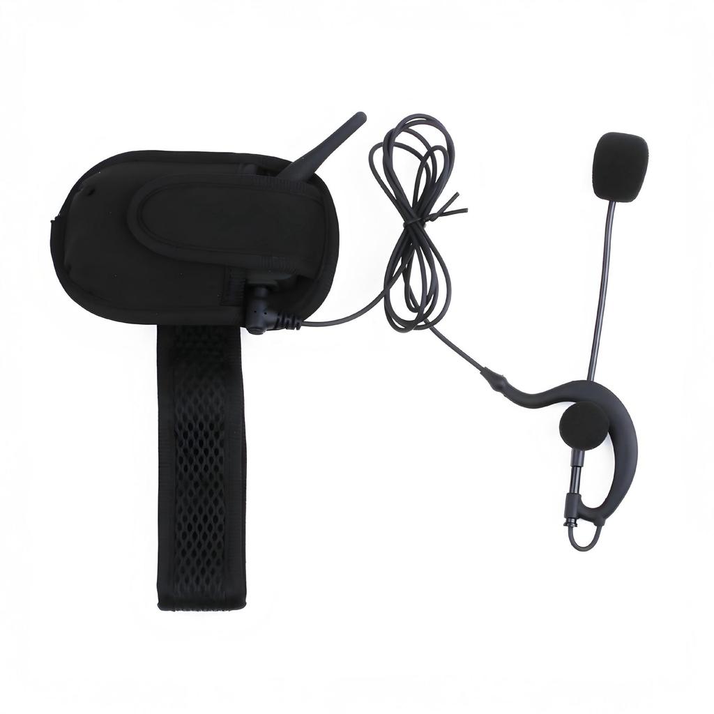 V6C Fußballschiedsrichter Bluetooth Walkie-Talkie Helm-Headset mit Geräuschunterdrückung und wasserdichtem Armband