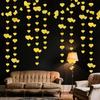 Party Supplies 4m Hanging Love Streamer Romantic Glitter Heart Shape String Paper Reusable Love Heart Hanging Curtain Engagement