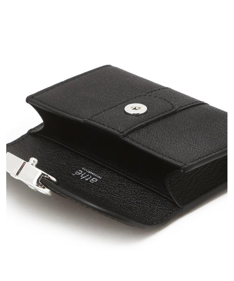 Athe Vanessabruno Black Classic Double A Business Card Holder (Silver Hardware) Aaho6E551Bk