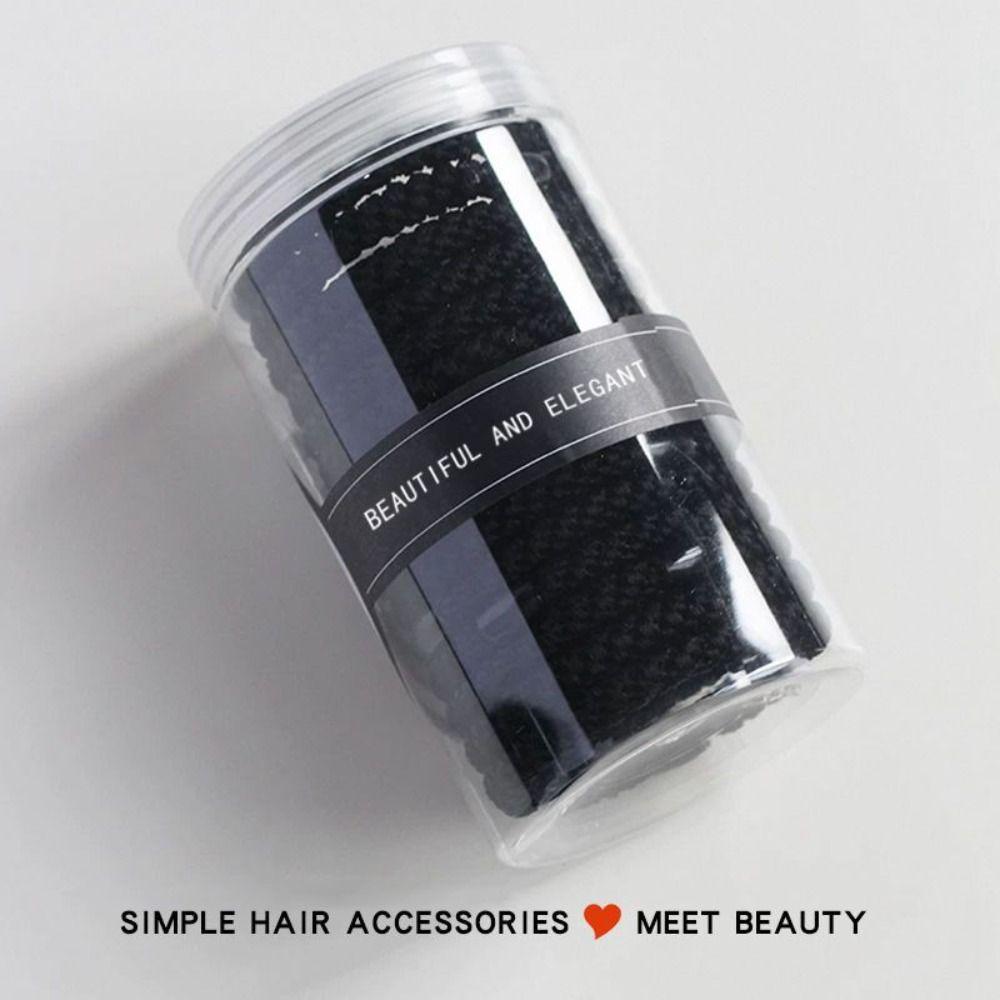 15pcs/set Braided Twisted Elastic Hair Band Cans Packaging Rubber Bands Fashion Hair Ties