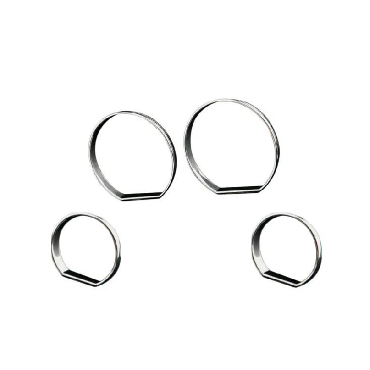 1 Set Chrome Plated Tacho Dial Gauge Ring Trim For BMW E46 3 Series M3