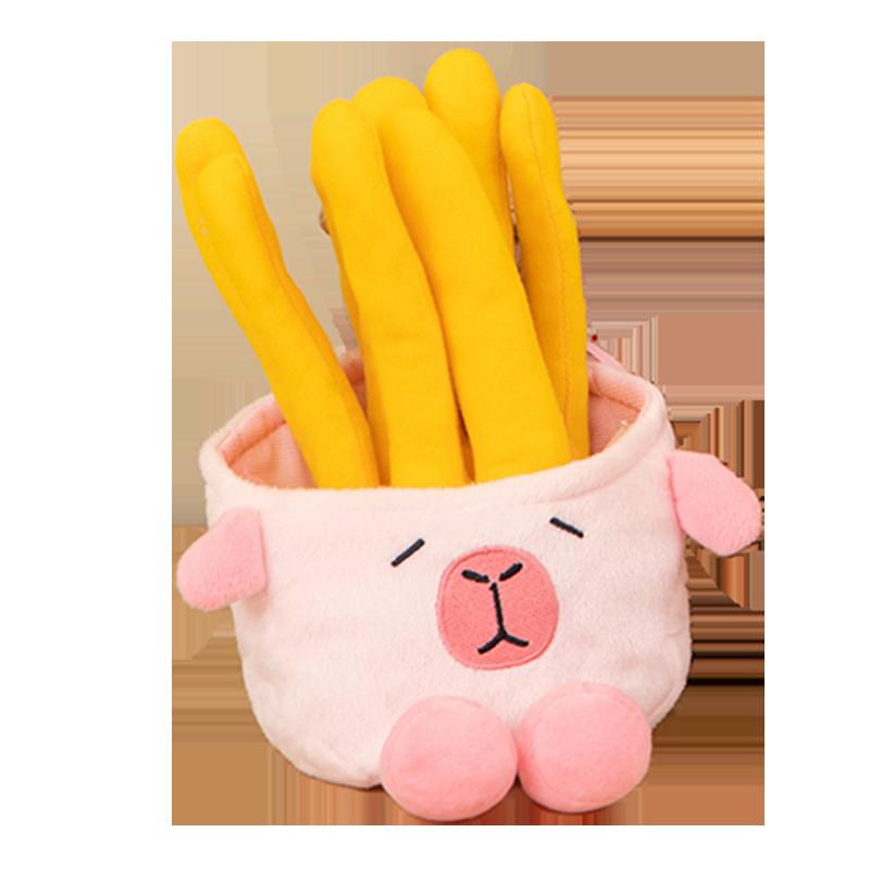 Fries Capybara Bag Plush Toy Cartoon Stuffed Doll Room Sofa Decoration Gift Kids