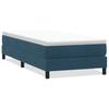 Box Spring Bed Without Mattress Dark Blue 90X220 Cm