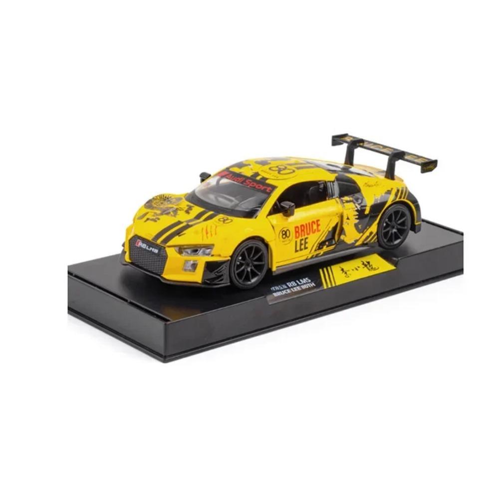 

Масштаб 1/32 Sport R8 LMS CUP Сплав Металл Транспортные средства Литые Игрушечные Транспортные средства Звук и Свет Коллекция Детские Игрушки Подарки на День Рождения жёлтый