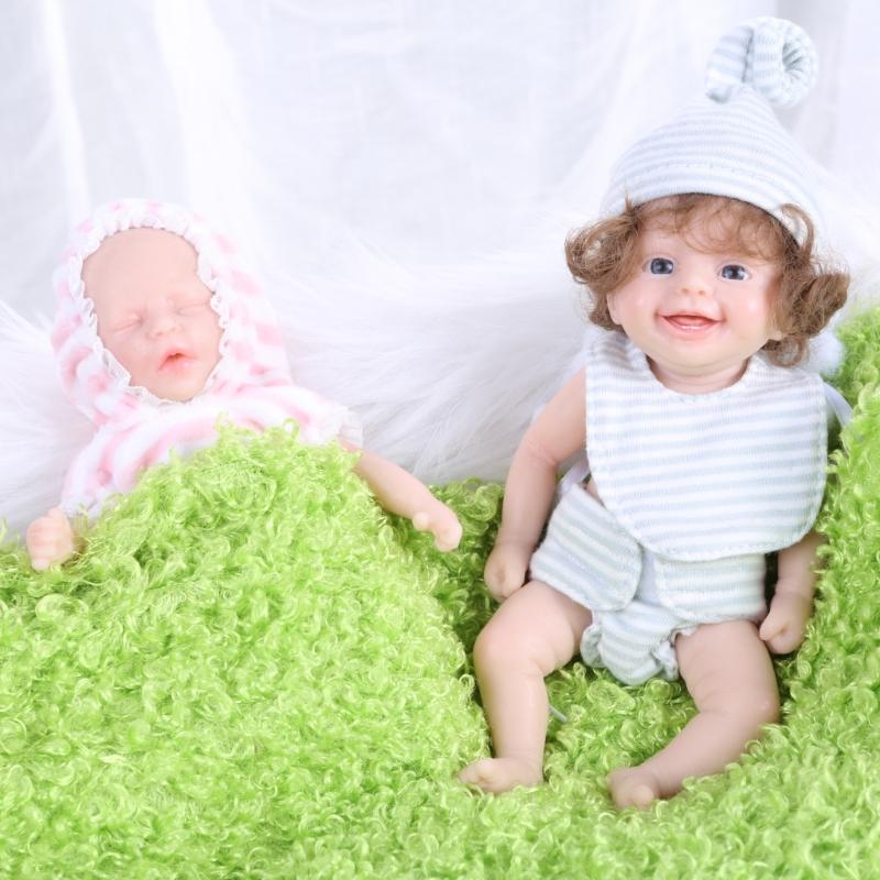 6’’ Life Like Reborns Doll Toy Figure Interaction Fullbody Silicone Newborns Doll that Looks Real with EyesOpened