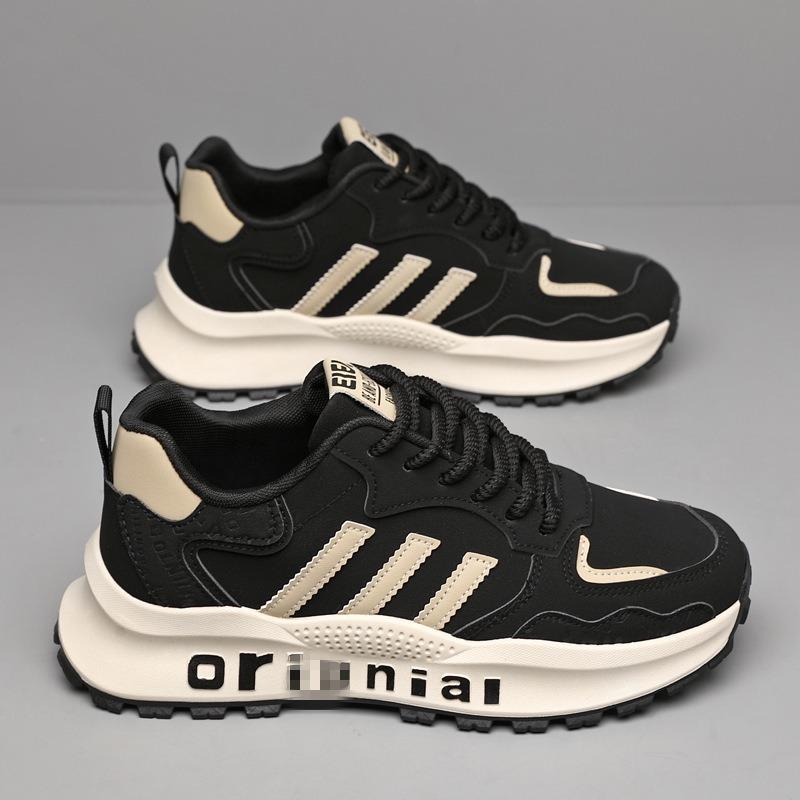 Všestranné pánské boty jaro a podzim pohodlné zvyšující otec boty trendy móda ležérní boty barevně sladěné studentské sportovní běžecké boty