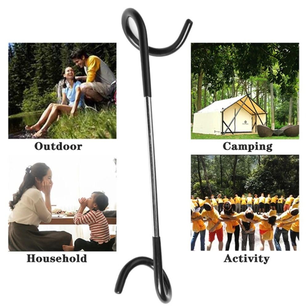 Lantern Hanger, Stainless Steel Camping Light Pole Hook, Tent Light