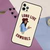 Space Cowgirl Phone Case For iPhone 18 16 15 14 13 12 11 17 Pro Max 13 mini 16 Plus 16e 17 Air Bumper Cover
