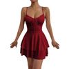 2026 Europäisches & Amerikanisches Ärmelloses Schlankmachendes Spaghettiträger-Kleid für Damen - Sommer Einfarbig Strandstil
