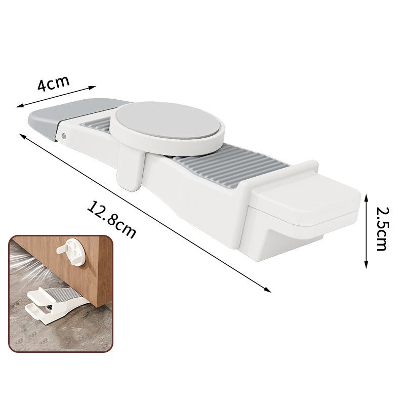 Adjustable Height Non-Slip Rubber Door Stopper Wedge Works on Tile Wood Carpet Floors for Home Office Daily Use