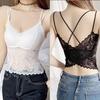 Soutien-gorge Camisole Push-Up Dentelle Papillon - Haut Bandeau Sans Dos Élégant pour Femmes