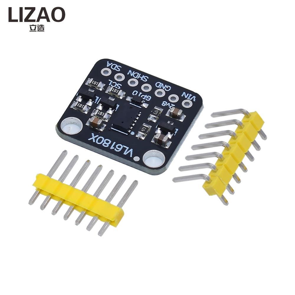 LIZAO VL6181X Optical Ranging Sensor Module, 1.1V 1V I1C Range Finder with Gesture Recognition for Arduino