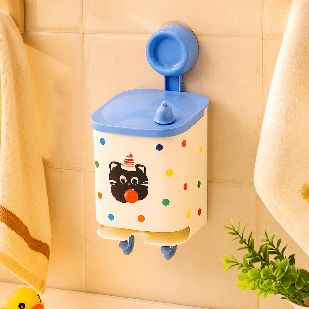 Cartoon Sanitary Pad Storage Box Plastic Bathroom Shelf Face Towel Organization