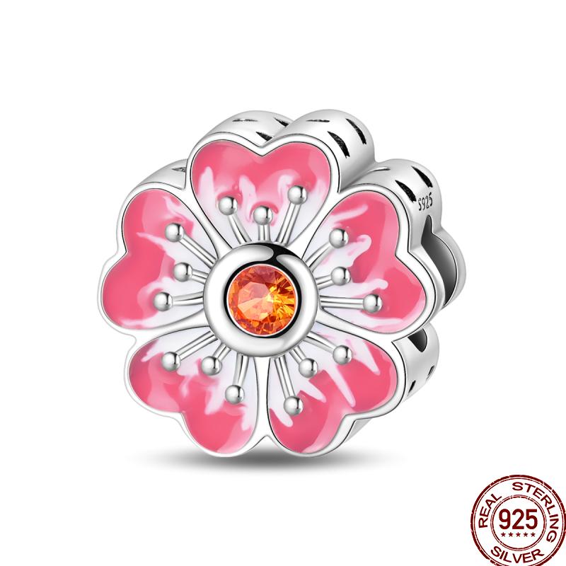 Spring Butterfly Collection Copper Sunflower Bear Butterfly Colorful Beads Suitable Fit 3Mm Original Bracelet