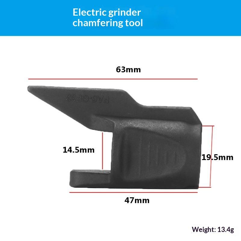 Electric Grinder Chamfer Adapter Tool Kit Corundum Grinding Head Sharpener Accessory For Metal Polishing Deburring