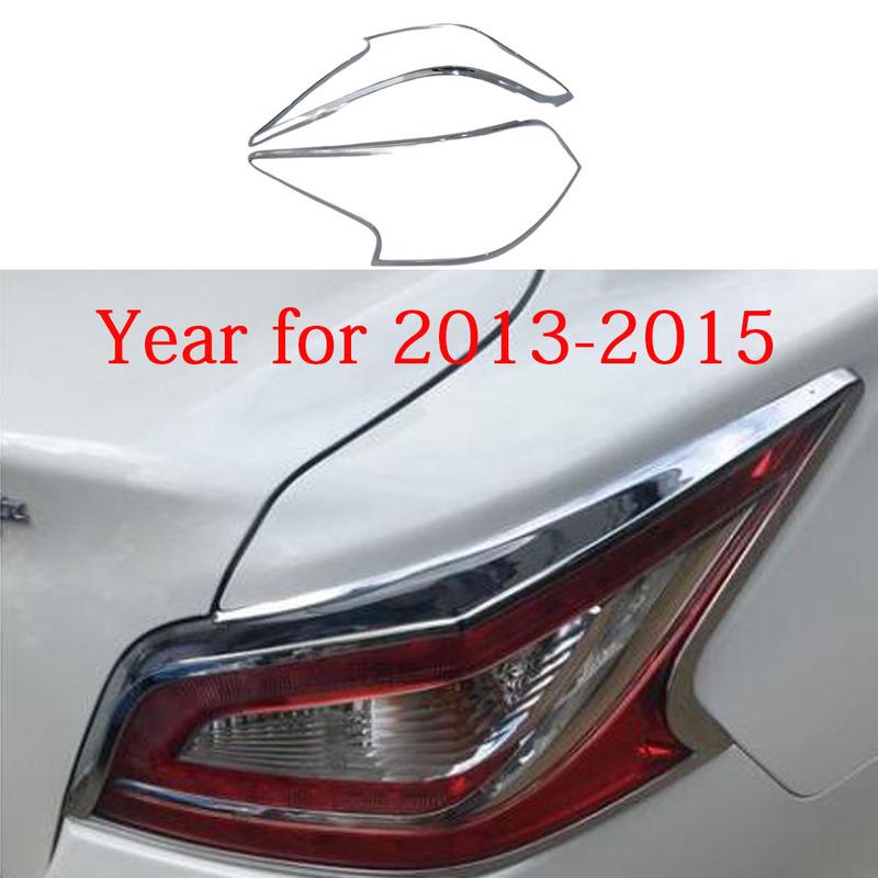 Car Styling Eyebrow ABS Chrome Cover Trim For Nissan Altima Teana 2013 2014 2015 2016 2017 2018 Back Tail Rear Light Lamp Frame