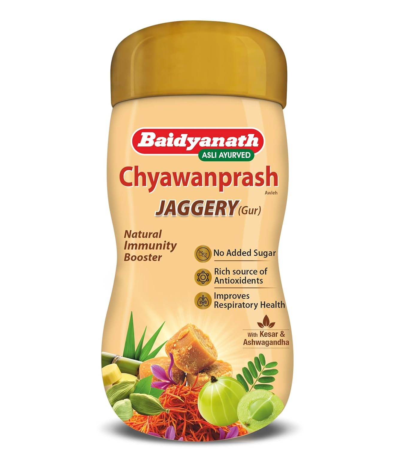 

Baidyanath Jaggery Chyawanprash 900g Ayurvedic Herbal Formula with Amla Giloy & 47 Herbs for Immunity Energy & Daily Wellness