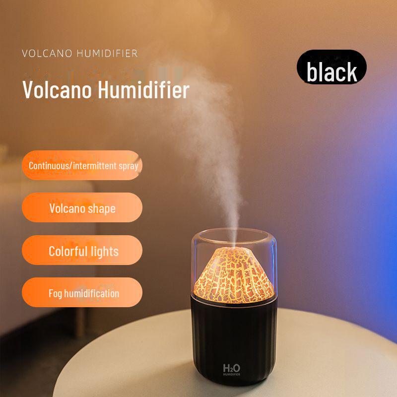 

Увлажнитель воздуха «Вулкан»: Мини-умный ароматерапевтический распылитель для дома и спальни 86*86*140mm чёрный