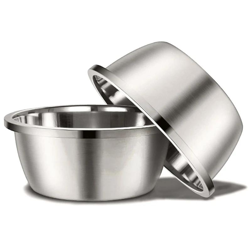 Mangiatoie per Cani in Acciaio Inossidabile 20cm 24cm 28cm 30cm Ciotola Rotonda Acqua Cibo per Cani Piccoli Medi Grandi Forniture per Animali Domestici