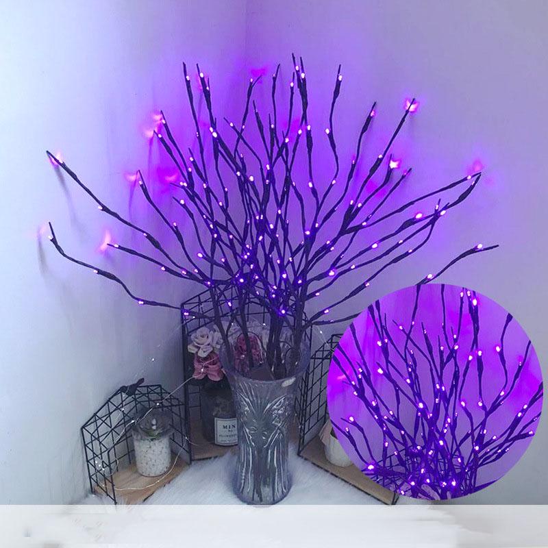 Buy 20 Bulbs LED Willow Branch Lamp Battery Powered Natural Tall Vase