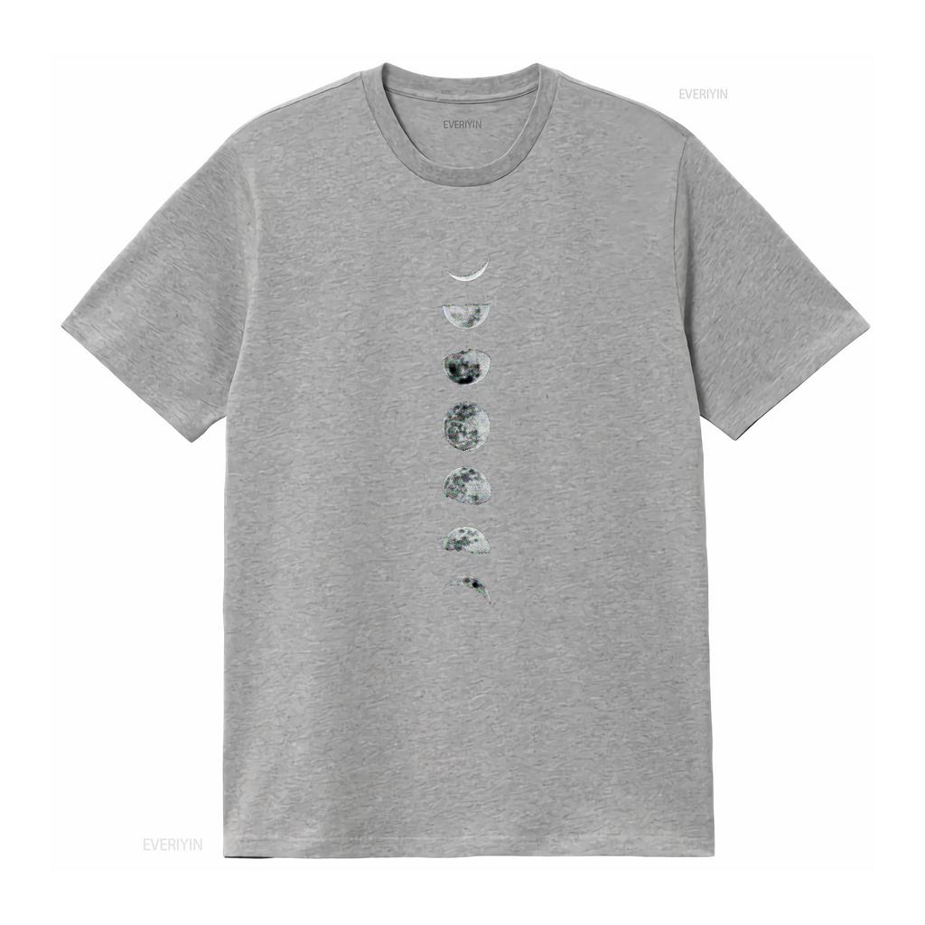 Úžasné tričko Luna Měsíční fáze Velikosti vintage Prané Prodyšné móda Pružné designové oblečení homme streetwear Měkké