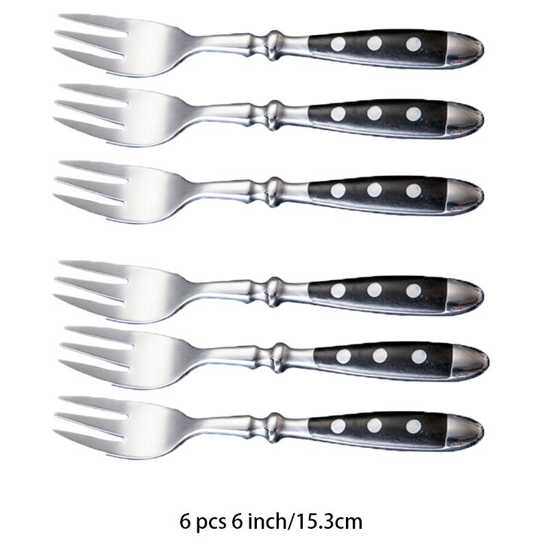 Classic Elegant Stainless Steel Cutlery Set Fork Spoon Knife Full Dinning Fork Steak Knife Teaspoon Creative Dinnerware Set