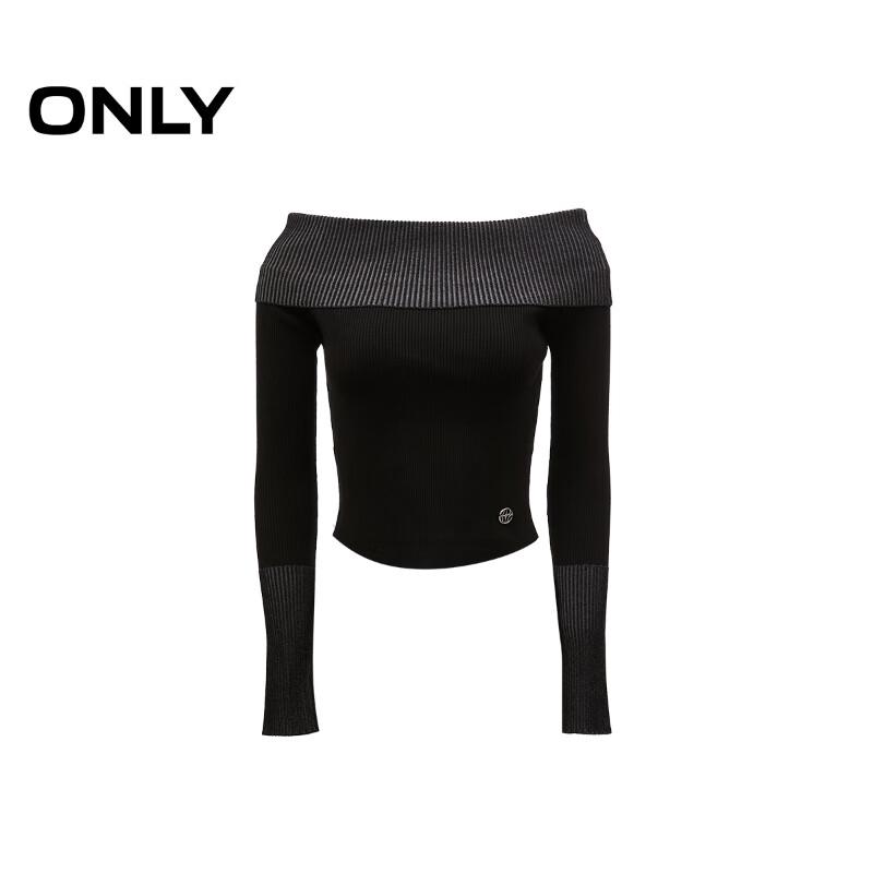 ONLY Women's Fall Elegant Off-Shoulder Knit Sweater