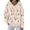 Christmas Hoodies For Women Funny Cute Printed Holiday Sweatshirt Winter Oversized Pullover Tops