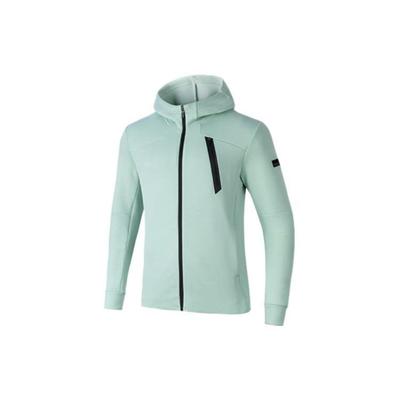 Sportovní ležérní pletená bunda s kapucí Pánské bundy Zelená 152317733-3