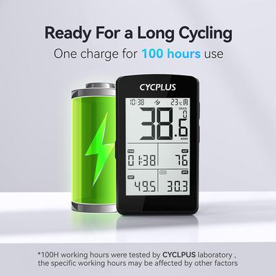 CYCPLUS M3 Fahrradcomputer GPS Fahrradcomputer Kabellos ANT+ BLE 5.0 Wasserdicht Tacho Fahrräder Cyclocomputer