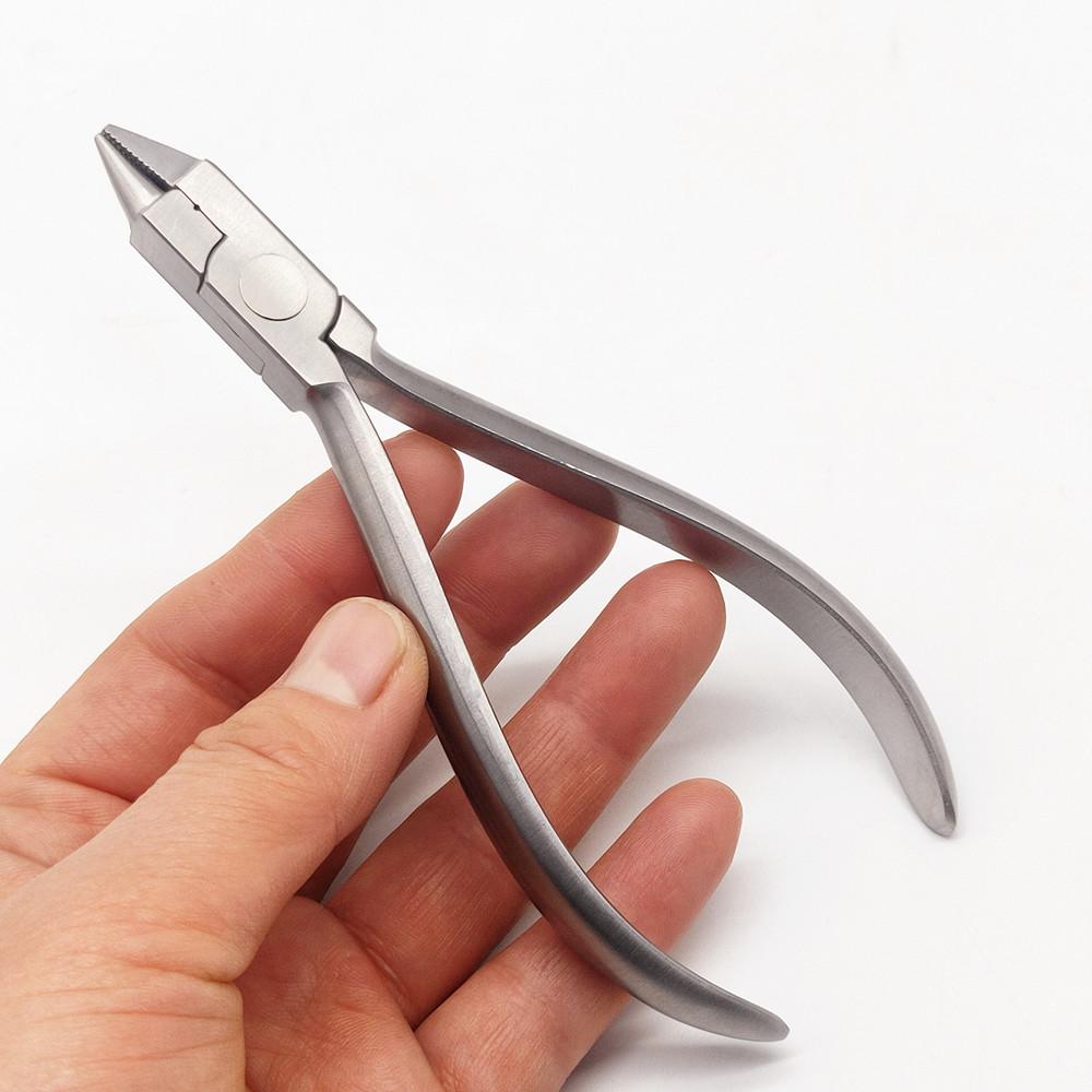 Dental Ultility Bird Beak Plier Heavy and Serrated Jaw Instrument Wire Bending for Max 0.9mm Wire Dental Laboratory Instrument Dentist Tools