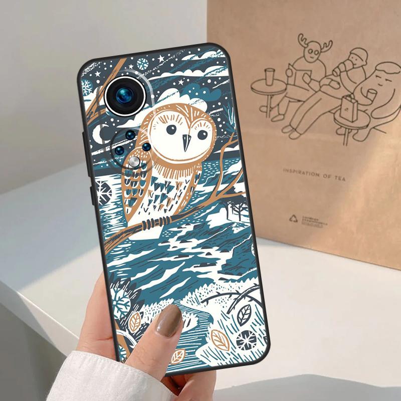 Süße Eule Cartoon Für Honor Magic 7 Lite 5 6 8 Pro Hülle Für Honor 400 200 90 70 50 X8c X8b X9a X9b X9c X9d Win
