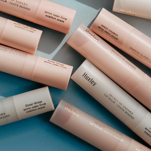 [Huxley Japan Official] Lip Balm; Leave Behind 3g 6 Colors Cactus Oil Moisturizing Color Lip Cream (2. Tangerine Peel)