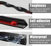 4PCS Car Rubber Window Seal Strip Side Window Gap Filler Noise Insulation Waterproof Windproof Dustproof V-Shape Sealing Strips