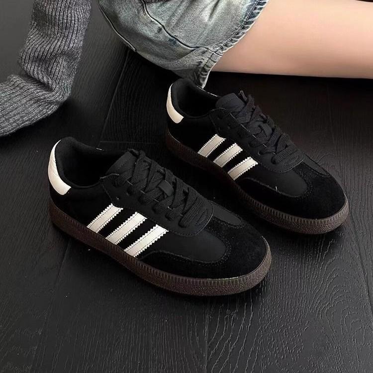 High-value women's shoes 2025 new spring couple casual sports shoes summer flat-bottomed breathable little white German training shoes